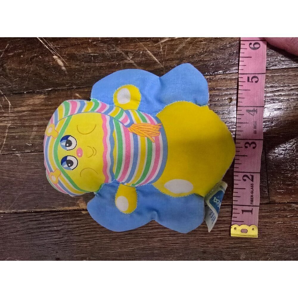 Vintage 1985 Playskool Baby GLO Friends Plush Toy Soft Squeaker - Picture 9 of 10